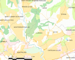 Map commune FR insee code 34077